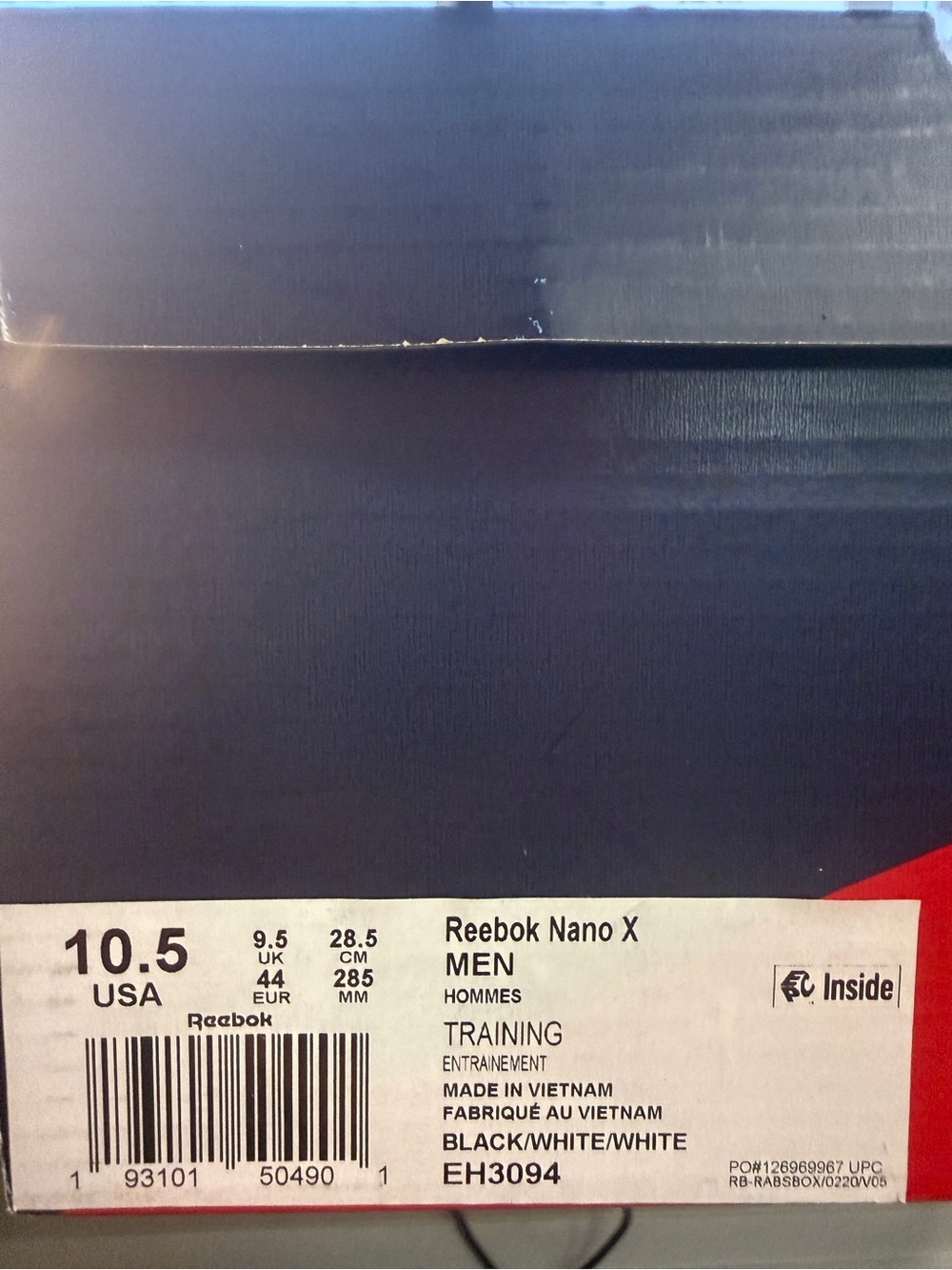 Reebok Nano X Men Training Sneakers - Black/White
